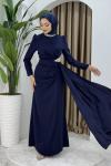 Rezzan abiye elbise  Lacivert