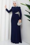 Rezzan abiye elbise  Lacivert