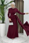 Rezzan abiye elbise  Bordo