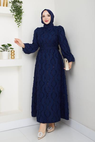 Rümeysa elbise Lacivert