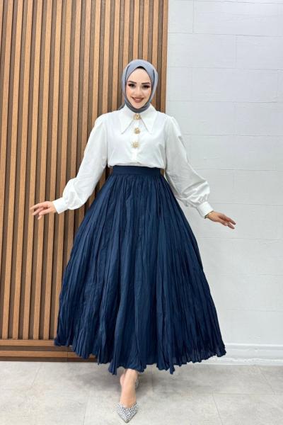 Rumeysa etek Lacivert