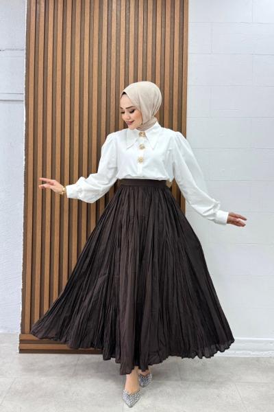 Rumeysa etek Kahverengi