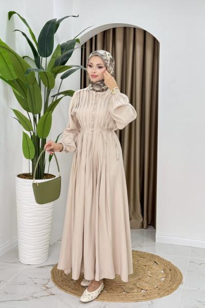 Seçil elbise  Bej