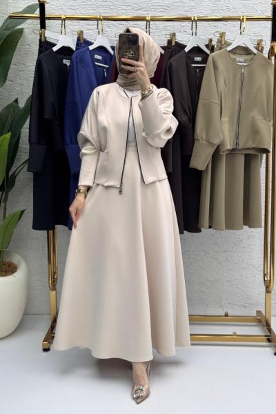 Selen etekli takım  Taş Rengi