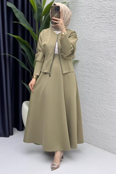 Selen etekli takım  Yeşil