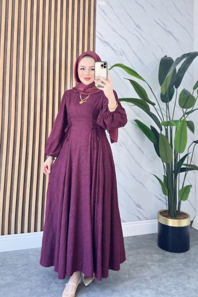 Selvi elbise Bordo