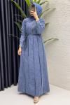 Şeniz kot elbise Mavi