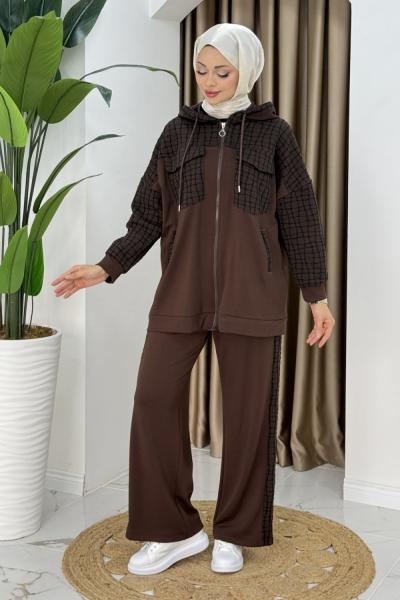 Şerife ikili takım  Kahverengi