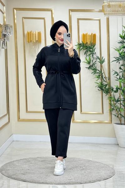 Sevil pantolonlu takım  Siyah