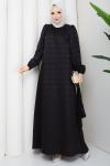Şule tesettür elbise  Siyah