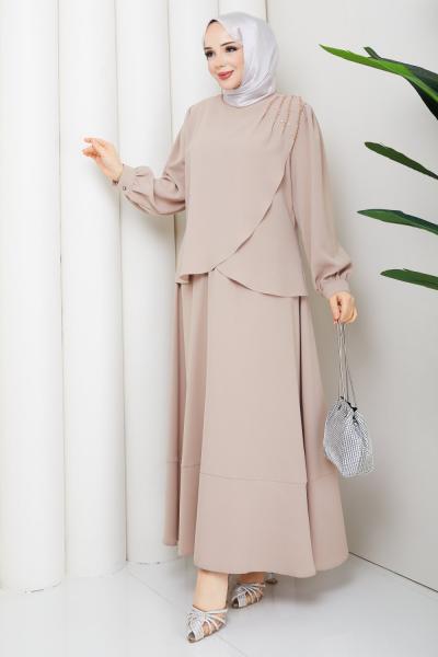 Sultan etekli takım Taş Rengi