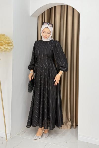 Mesia elbise Siyah