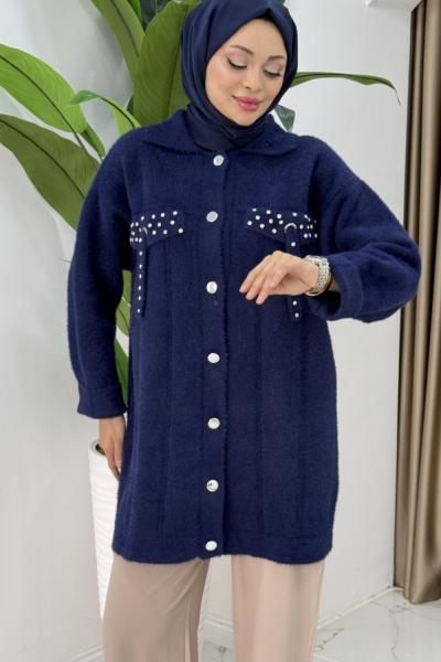 Tansu triko hırka  Lacivert