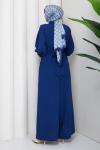 Tilbe tesettür tulum  Mavi