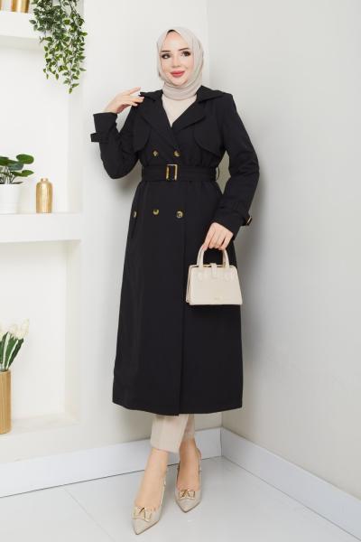 Trenckot Siyah