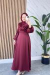 Umay elbise  Bordo