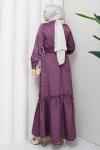 Ümran elbise  Mor