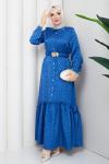 Ümran elbise  Mavi