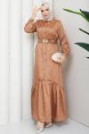 Ümran elbise  Kahverengi