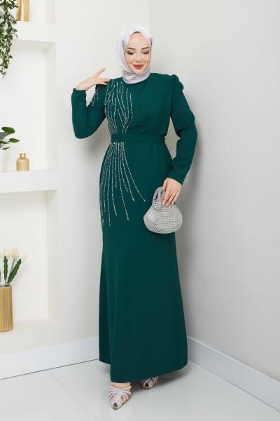 Yağmur abiye Zümrüt