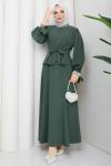 Yeter etekli tesettür takım  Yeşil