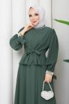 Yeter etekli tesettür takım  Yeşil