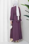 Yeter etekli tesettür takım  Mor
