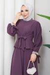 Yeter etekli tesettür takım  Mor