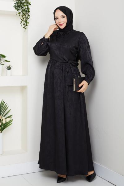 Zerrin elbise Siyah
