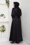 Zerrin elbise Siyah