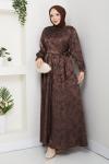 Zerrin elbise Kahverengi