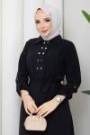 Zümra tesettür elbise  Siyah