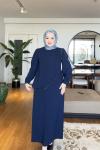 Handan elbise Lacivert