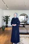Çiğdem tesettür elbise  Lacivert