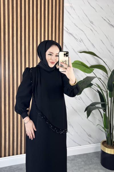 Handan elbise Siyah