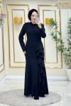 Zeliha abiye  Siyah Zambak