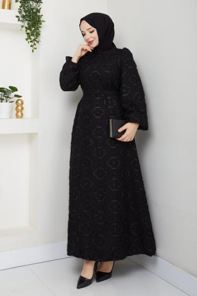 Özlem elbise Siyah