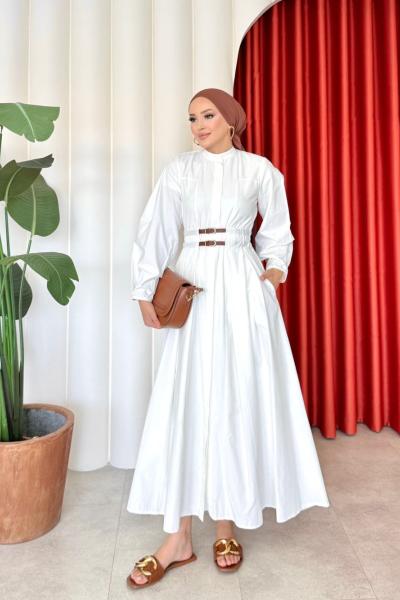 Güner elbise Beyaz