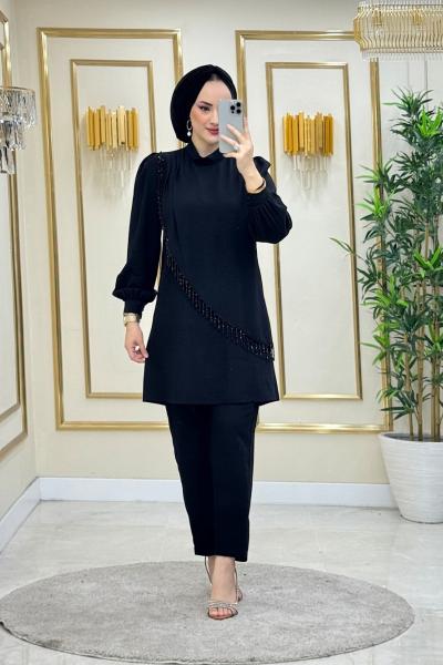 Nurdan PANTOLONLU TAKIM Siyah