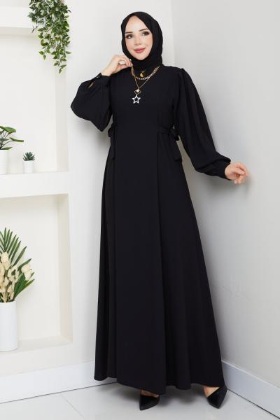 Nevra elbise Siyah