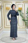 Pelin elbise  Gri