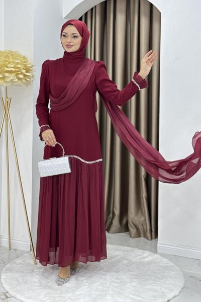 Beyhan abiye  Bordo