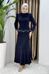 Derya abiye elbise  Lacivert