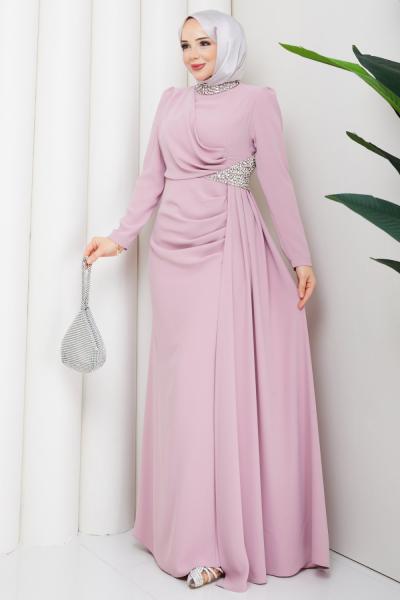 Rezzan abiye elbise  Pembe