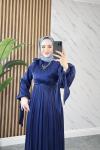Bircan tesettür elbise  Lacivert